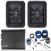 KICKER (2) L7S102 10" 1200 Watt Solobaric L7S Car Sub Bundle 46CXA12001T CXA1200.1 1200 Watt RMS Class D Car Stereo Amp and Rockville RWK4CU 4 AWG Gauge Amp Installation Wire Kit (4 Items) view 1