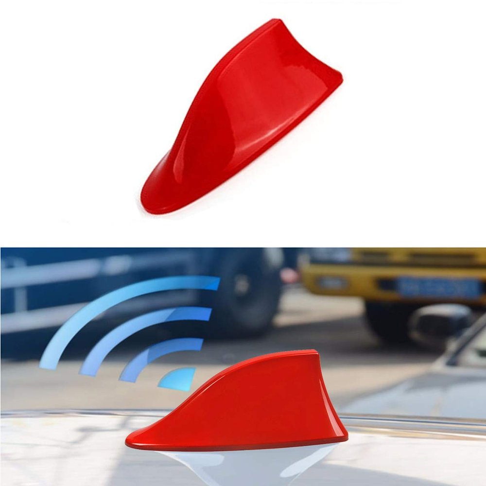 1pc Piano-Like Painting Car Radio Shark Fin Antenna for H/yundai ix35 Car Aerials Antenna Signal Red