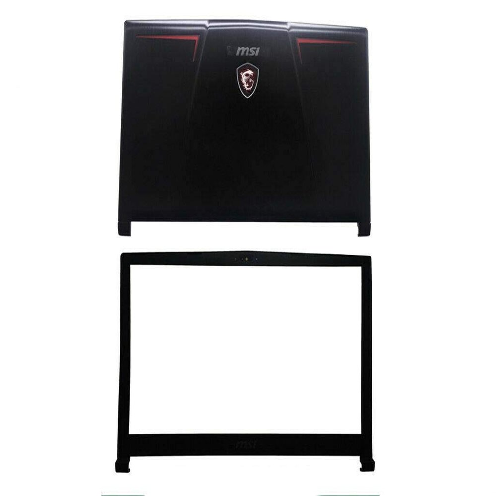 Compatible Replacement for MSI GP63 MS-16P4 LCD Rear Top Lid Back Cover LCD Front Frame Bezel