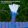 Aoneky Outdoor 10mm 49ft Static Utility Rope, Heavy Duty Polyester Rope for Pulling, Rigging, Tree Work & Hunting, Gym Fitness, 2000LB Tensile Strength, Blue view 3