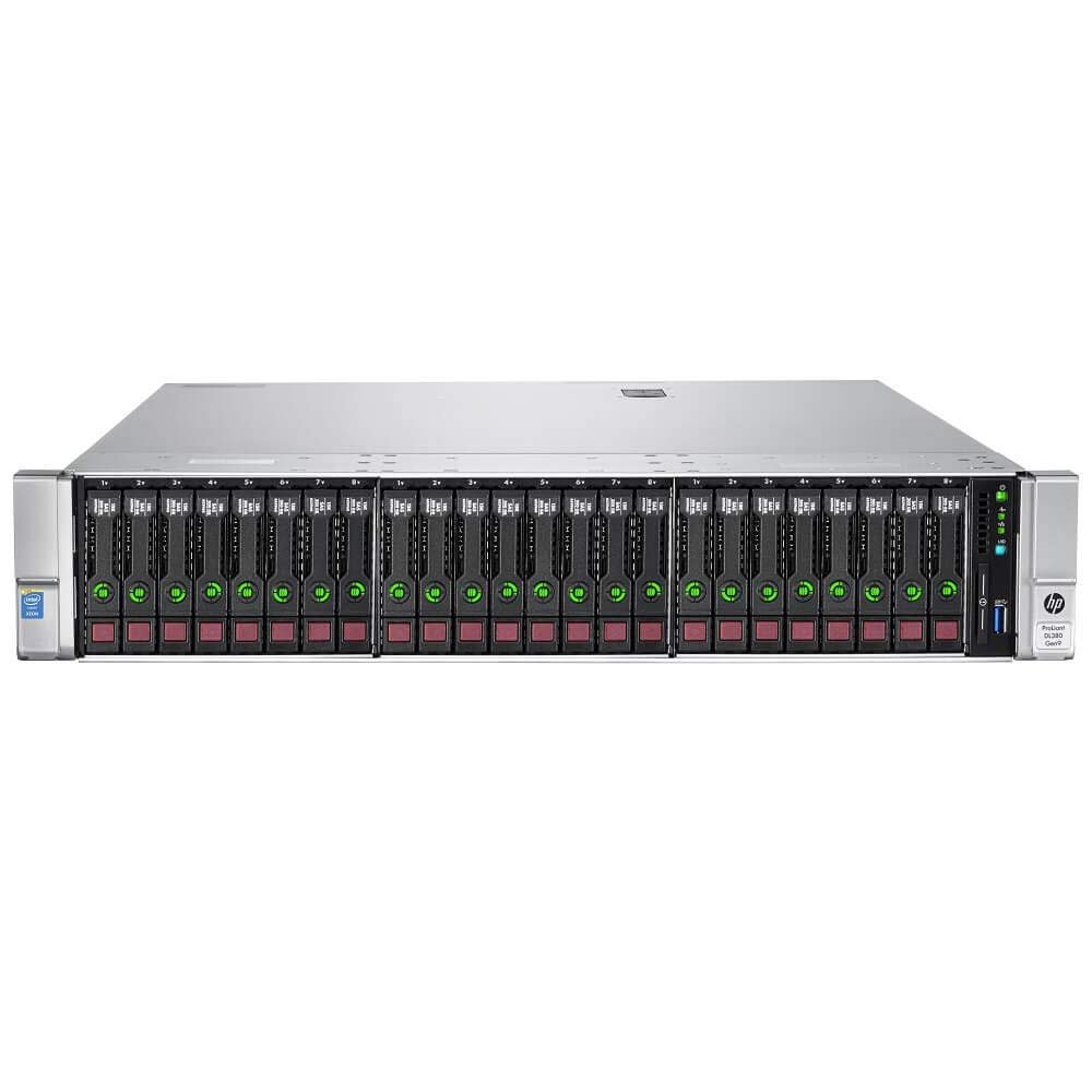 HP Proliant DL380 Gen9 24B SFF 2X E5-2630 V3 Eight Core 2.4Ghz 128GB 2X 1TB P440 4GB FBWC (Renewed)