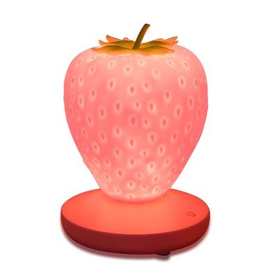 ANQIA Led Color Changing Cute Touch Strawberry Night Light Table Lamp for Bedroom, Dresser, Living Room, Kids Room, Office, Festival Decor(Pink)