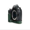 5D Mark IV Camera Case, BolinUS Handmade Genuine Real Leather Half Camera Case Bag Cover for Canon Eos 5D Mark IV Camera Bottom Opening Version + Hand Strap (Green) view 2