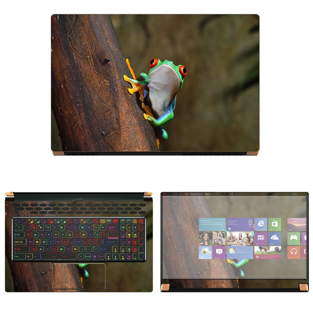 Decalrus - Protective Decal Frog Skin Sticker for MSI GS75 Stealth (17.3" Screen) case Cover wrap MSgs75_17-86
