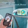 Retro Bluetooth Speaker, Vintage Radio-Greadio FM Radio with Old Fashioned Classic Style, Strong Bass Enhancement, Loud Volume, Bluetooth 5.0 Wireless Connection, TF Card and MP3 Player (Blue) view 3