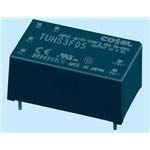 COSEL TUHS3F05 AC-DC Power Supply, Single Output: 3W 5V 0.6A, Enclosed, 78% Eff, 6-DIP Thru H, 1.13" X 0.50" X 0.69", Input: 85-264VAC, 120-370VDC