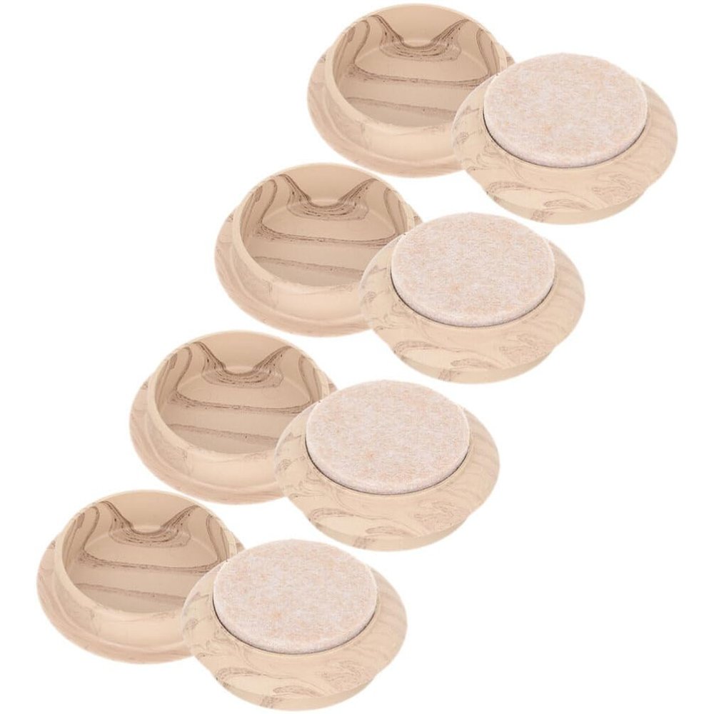 8 Piece Furniture Cups with Felt, Anti Slip Floor Protectors