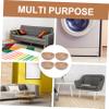 8 Piece Furniture Cups with Felt, Anti Slip Floor Protectors view 4