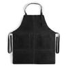 Hide & Drink, Rustic Apron with Large Pockets and Adjustable Straps, Full Grain Leather, Handmade, Charcoal Black view 2