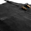 Hide & Drink, Rustic Apron with Large Pockets and Adjustable Straps, Full Grain Leather, Handmade, Charcoal Black view 3