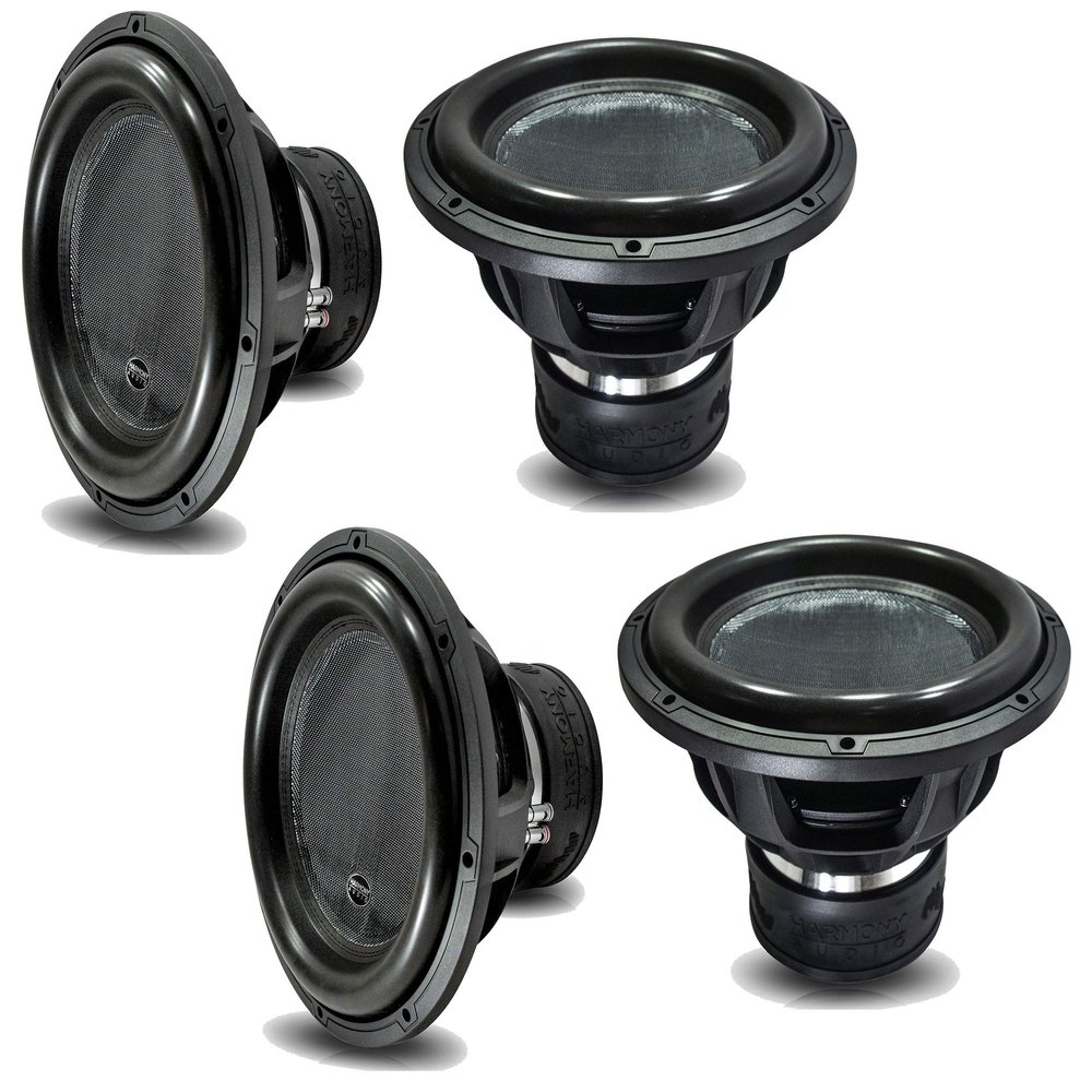 Harmony Audio 4X HA-ML152 Monolith 15" Competition SPL Sub 3200W Dual 2 Ohm Subwoofer