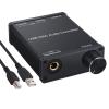 LiNKFOR USB DAC and Headphone Amplifier, Coaxial/Optical/6.35mm Headphone Output, USB to Coaxial S/PDIF Digital to Analog Converter Comaptible with Windows XP 7 10 and Mac PS4 PS3 view 1