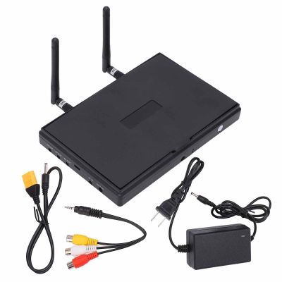 FPV Monitor Dual Receiver 5.8GHz 40Channels 7Inch LCD Monitor/Display Screen Receiver Monitor for FPV Drone Quadcopter with Wireless Receiver 140/120 Degree