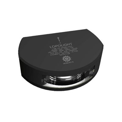 Lopolight Series 301-106 - Stern Light - 3NM - Vertical Mount - White - Black Housing