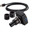 AmScope 3.1MP Global-shutter Low-light USB3.0 C-mount Microscope Camera with Calibration Slide view 1