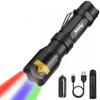 ALONEFIRE X004 Multicolor RGBW Flashlight with White Red Green Blue Light view 1