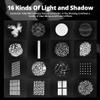 AMBITFUL AL-16 Professional Snoot Spotlight for Photography | 16 GOBO Cards & 8 Color Gels | Bowens Mount Studio Light with Adjustable Beam for Strobe, Portrait, Product Photography(Elinchrom Mount) view 3