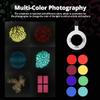 AMBITFUL AL-16 Professional Snoot Spotlight for Photography | 16 GOBO Cards & 8 Color Gels | Bowens Mount Studio Light with Adjustable Beam for Strobe, Portrait, Product Photography(Elinchrom Mount) view 4