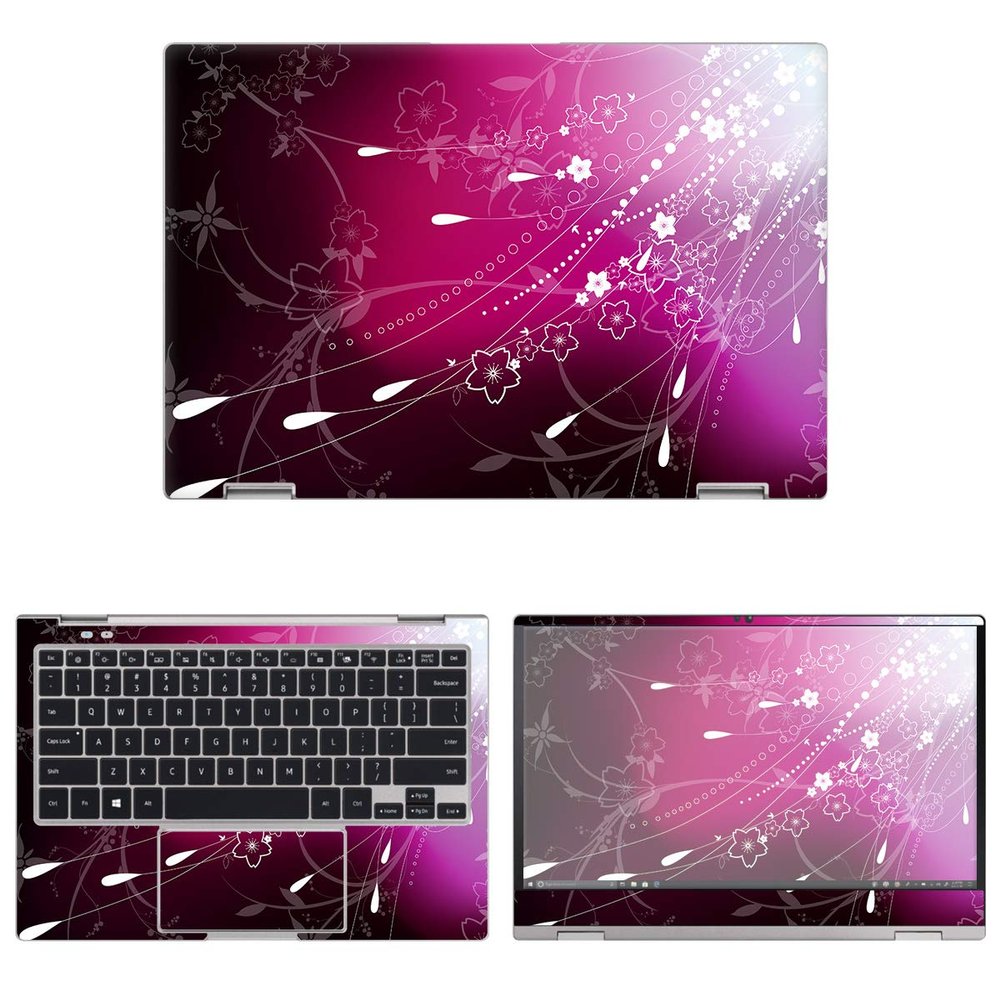 Decalrus - Protective Decal Floral Skin Sticker for Samsung Notebook 9 NP930MBE (13.3" Screen) case Cover wrap SAntbk9_np930-202