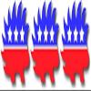 3 Pack | Libertarian Porcupine Logo American Made Hard Hat Label | Bike Sticker | Motorcycle Decal | Lunchbox, Toolbox Sticker Decal | (Each Decal 3" x 2.2") view 1
