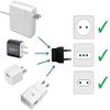 United States to Republic of the Congo (Brazzaville) Travel Power Adapter to Connect North American Electrical Plugs to Congolese outlets for Phones, Tablets, eReaders, and More (6-Pack, Black) view 3