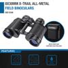 Barska X-Trail 8x30 Binoculars  All-Metal Field Binoculars  Porro Prisms, Fully Coated Optics, 60 Wide View, 8X Magnification, 30mm Lens, Serrated Focus Wheel  Compact & Durable view 2