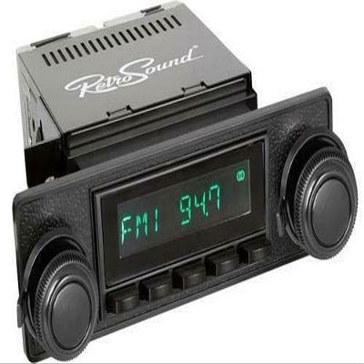 Retro Manufacturing Long Beach Radio with Chrome Face and Bezel & Knobs Kit LC-M4-503-06-76
