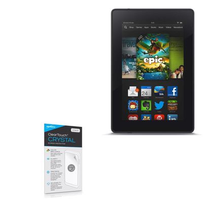 BoxWave Screen Protector Compatible with Kindle Fire (1st Gen 2011) - ClearTouch Crystal (2-Pack), HD Film Skin - Shields from Scratches