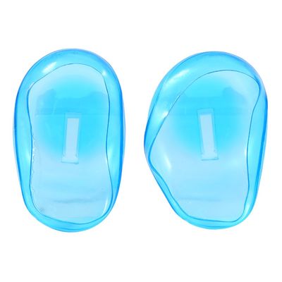Rotekt 2pcs Blue Ear Cover Dye, Anti Staining Plastic Guard Earmuffs From The Dye, Reusable Ear Cover Protector for Home Salon Shower