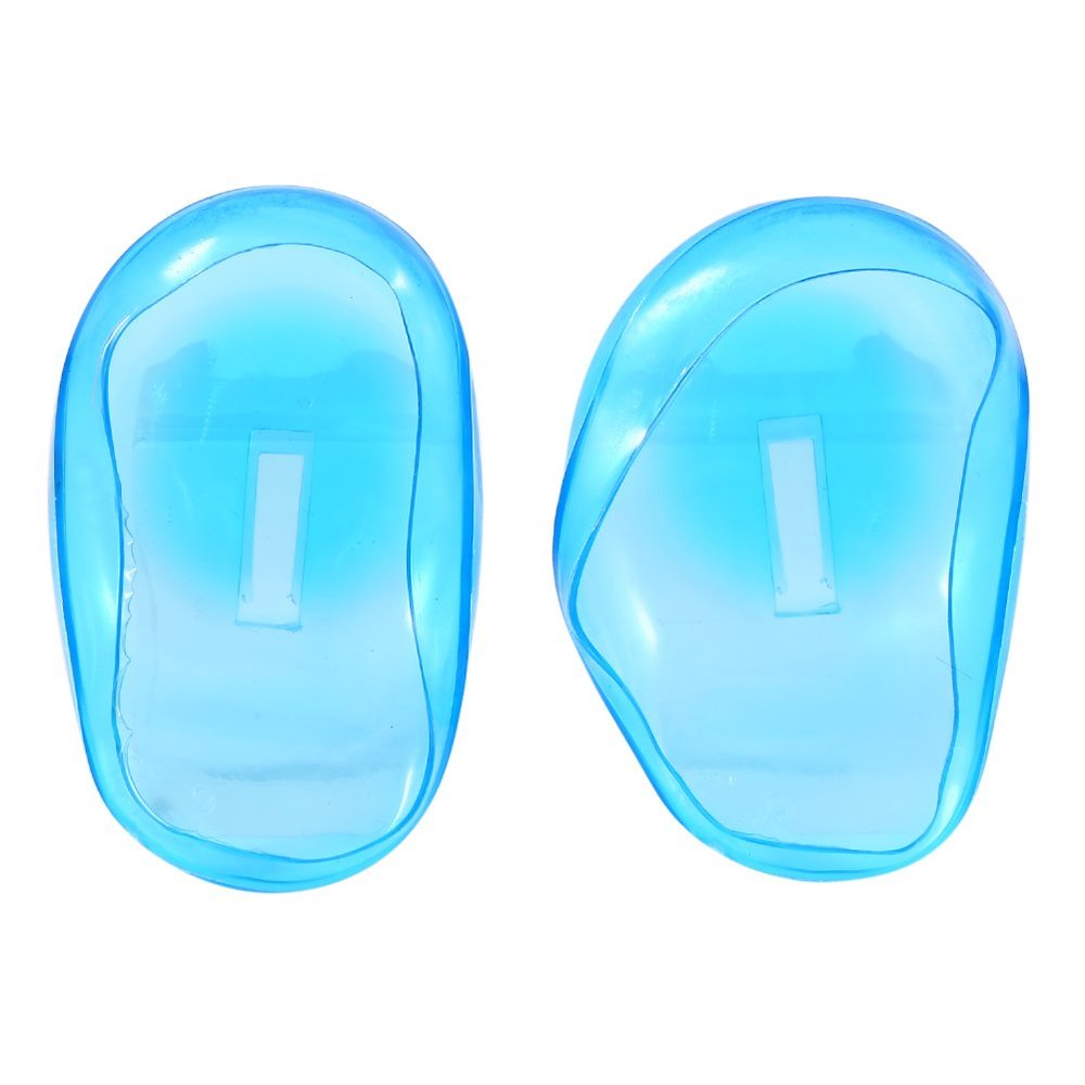 Rotekt 2pcs Blue Ear Cover Dye, Anti Staining Plastic Guard Earmuffs From The Dye, Reusable Ear Cover Protector for Home Salon Shower