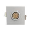 Goodlite 2-Inch Square White Recessed Gimbal Adjustable Swivel Eyeball LED Light, Selectable Color Temperature 27K-30K-35K-41K-50K, 5W, 500 Lumens, 120V, Dimmable, ETL, 1ct. (G-19839) view 1
