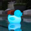 Acoustic Audio by Goldwood Rechargeable Bluetooth Floating Duck Pool Speaker IP66 Rated with Multi-Colored LED Light, White (DKBT1) view 2