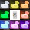 Acoustic Audio by Goldwood Rechargeable Bluetooth Floating Duck Pool Speaker IP66 Rated with Multi-Colored LED Light, White (DKBT1) view 3