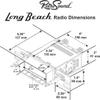 Retro Manufacturing Long Beach Radio with Chrome Face, Black Pushbuttons, Bezel & Knobs Kit LCB-M4-115-121-03-73 view 2