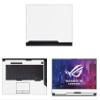 Decalrus - Protective Decal for Asus ROG G531GT (15.6" Screen) Laptop White Carbon Fiber Skin case Cover wrap CFasusROG15_G531White view 1