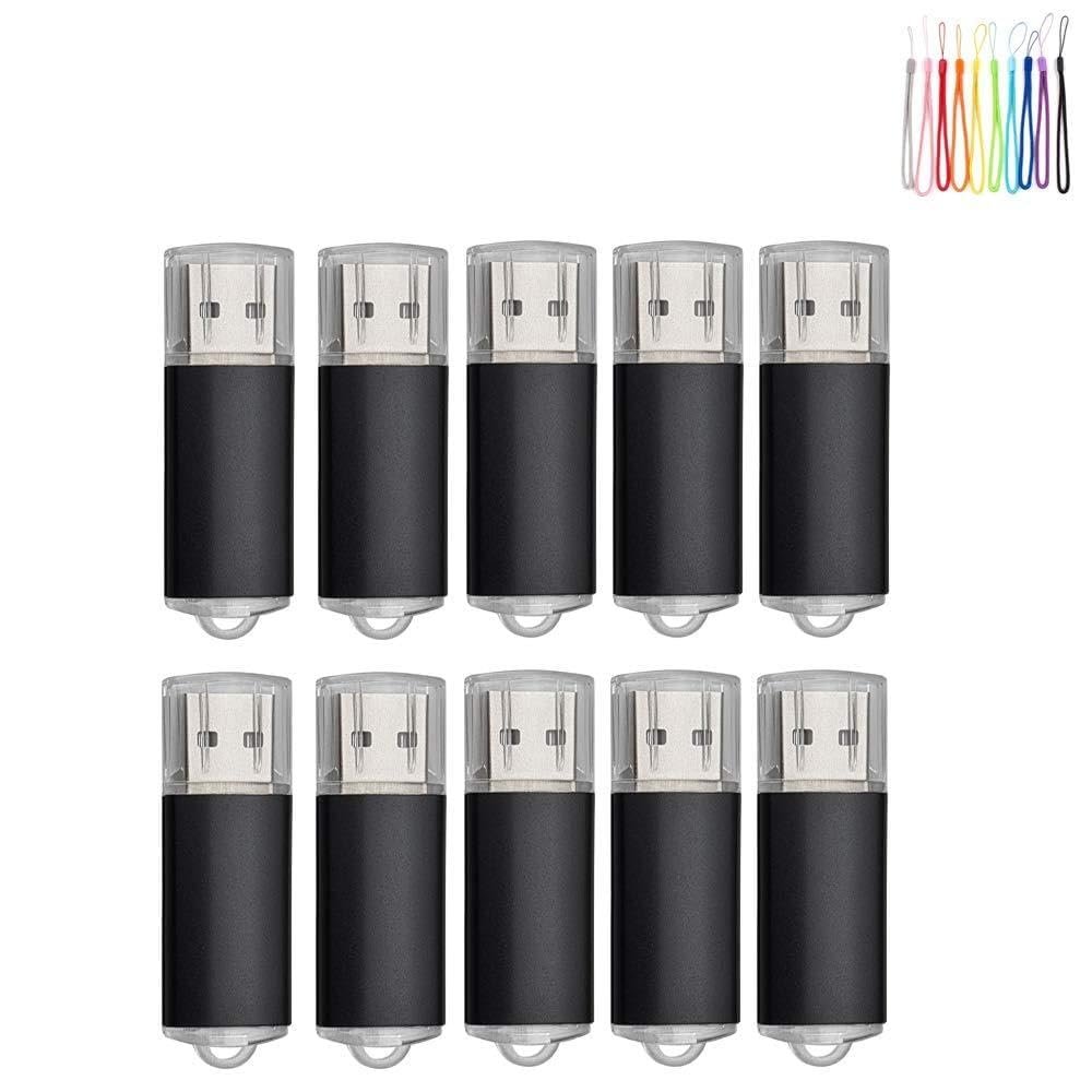 100PCS 2.0 USB Flash Drive Pen Drive Memory Stick Thumb Stick Pen Black (64GB, Black)