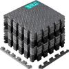 Yes4All EVA Interlocking Mats, Puzzle Floor Tiles, Foam Floor Padding with Border for Furniture, Home Space, Living Room, Garage 11,15,32,99 SQFT view 1