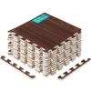 Yes4All EVA Interlocking Mats, Puzzle Floor Tiles, Foam Floor Padding with Border for Furniture, Home Space, Living Room, Garage 11,22,32 SQFT view 1