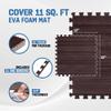 Yes4All EVA Interlocking Mats, Puzzle Floor Tiles, Foam Floor Padding with Border for Furniture, Home Space, Living Room, Garage 11,22,32 SQFT view 2