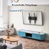BONTEC TV Wall Mount Tilting for 23-60 inch TVs, Low Profile Design, Max VESA 400x400mm, Holds up to 115lbs, TV Mount for LCD LED OLED Flat Screens, Fixed Ultra Slim Bracket Fits 16" Studs view 3