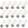 EMITTING 15 Pack Shatterproof S14 Replacement Light Bulbs 1W S14 LED Bulbs, Warm White 2200K, Outdoor String Lights Vintage LED Light Bulbs, E26 Base Edison Plastic Bulbs. view 1