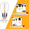 EMITTING 15 Pack Shatterproof S14 Replacement Light Bulbs 1W S14 LED Bulbs, Warm White 2200K, Outdoor String Lights Vintage LED Light Bulbs, E26 Base Edison Plastic Bulbs. view 3