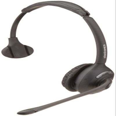 Plantronics 86919-01 Spare WH300 Over The Head Monaural Headset DECT 6.0 for CS510 and CS500 Series, Headset Only (Renewed)