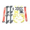 Part & Accessories Tinsly S50 Big Shark 215mm 5 Inch 4mm Arm Thickness Frame Kit w/ 5V & 12V PDB For RC Modesl Multicopter Camera Motor - (Color: Gold) view 1