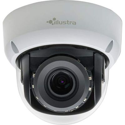AMERICAN DYNAMICS | IFS08D2OCWIT | Network Mini Dome Camera, 8MP, 3.4-9mm Varifocal, Outdoor, IR, Vandal-Resistant, Clear, White, TDN, TWDR
