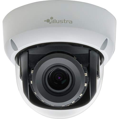 AMERICAN DYNAMICS | IFS08D2OCWIT | Network Mini Dome Camera, 8MP, 3.4-9mm Varifocal, Outdoor, IR, Vandal-Resistant, Clear, White, TDN, TWDR