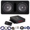 KICKER 48DCWR122 12" CompR Enclosure w/ CXA1200.1 Amp & Install Kit view 1