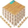 Yes4All EVA Interlocking Mats, Puzzle Floor Tiles, Foam Floor Padding with Border for Furniture, Home Space, Living Room, Garage 11,22,32 SQFT view 1