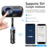Bluetooth 5.0 FM Transmitter for Car Wireless FM Radio Adapter Car Kit Hands-Free Dual USB Ports with QC3.0 Support SIRI/Google Voice Assistant AUX Input/TF Card/USB Drive MP3 Player view 3