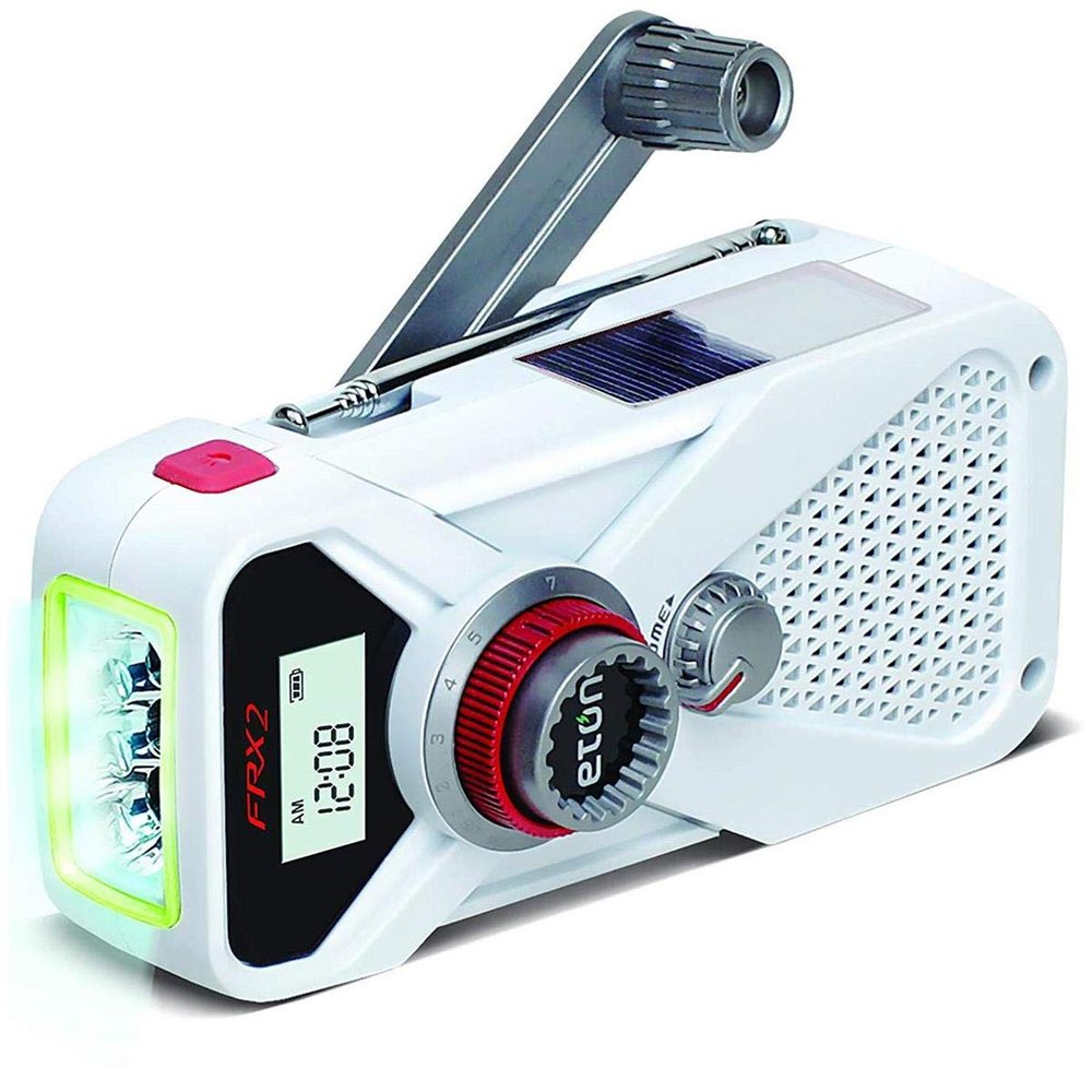 Eton American Red Cross FRX2 Hand Turbine AM/FM/NOAA Weather Radio with USB Smartphone Charger and LED Flashlight